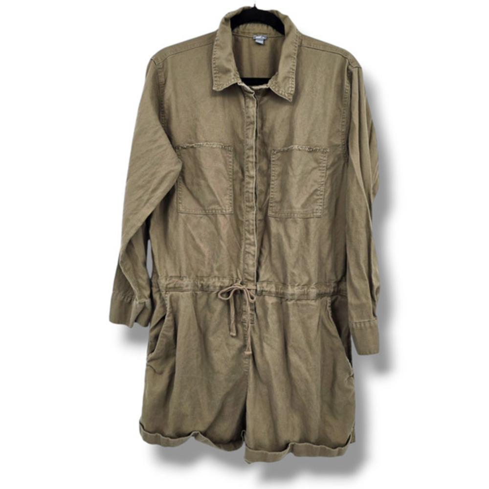 Aerie Olive Green Utility Jumpsuit